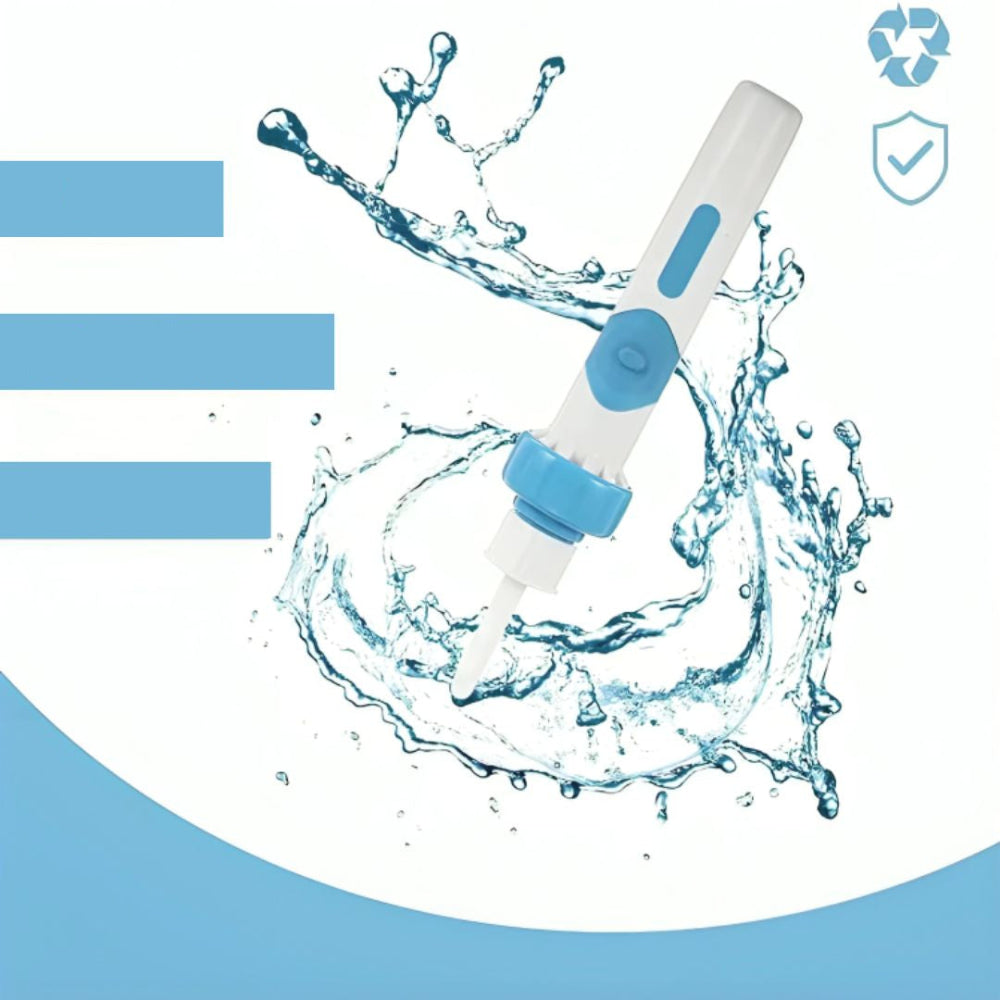 Silicone ear care device with suction and vibration function