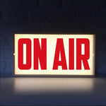 Retro Lightbox Table Lamp with On Air Sign