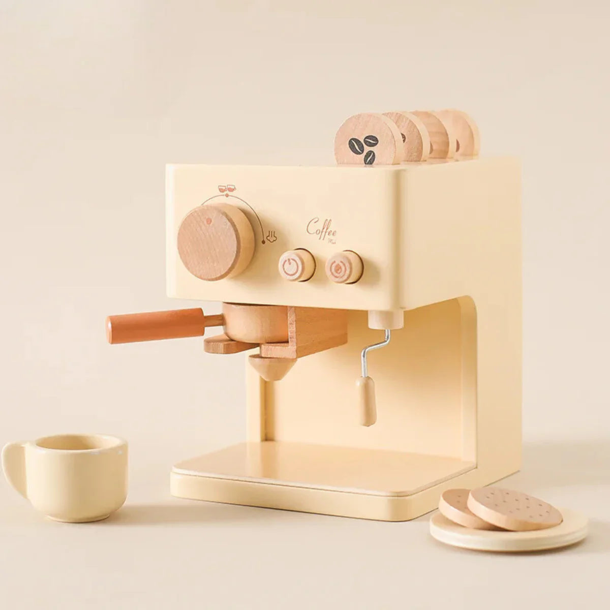 Wooden Espresso Machine Set for Kids – Future Barista