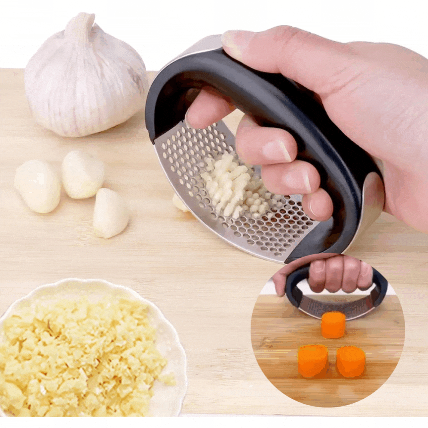 Effiziente Knoblauch- und Gemüsepressmaschine aus Edelstahl