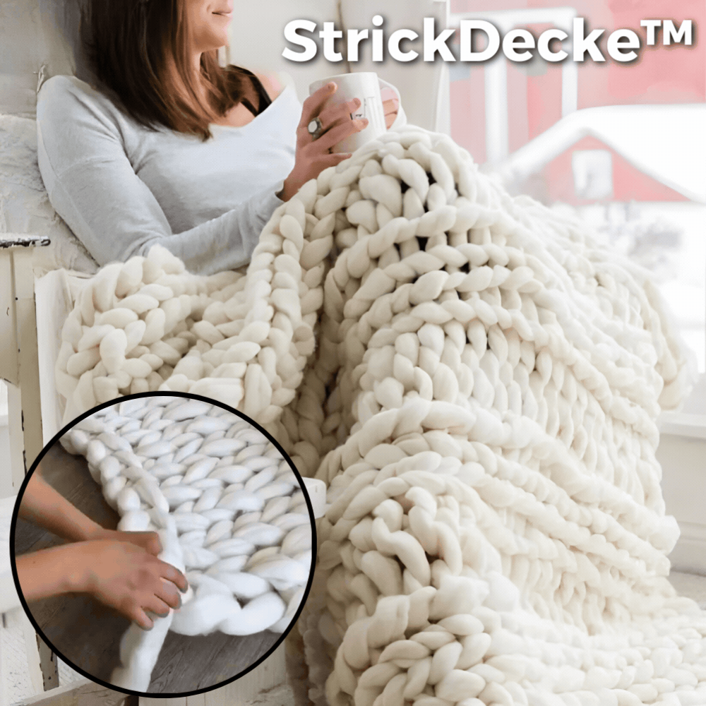 Kreatives Strickset für Ihre persönliche Decke – 50 % RABATT
