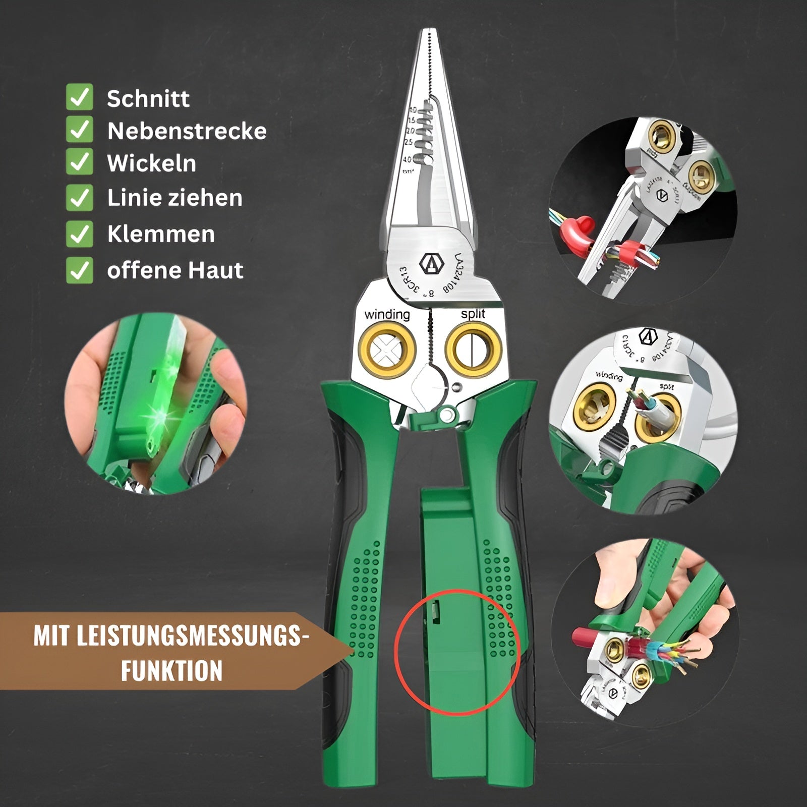 Vielseitiges 7-in-1 Kabelwerkzeug für präzise Verkabelung