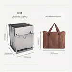 Compact Foldable Stainless Steel Wood Stove for Outdoor Activities