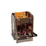 Compact Foldable Stainless Steel Wood Stove for Outdoor Activities