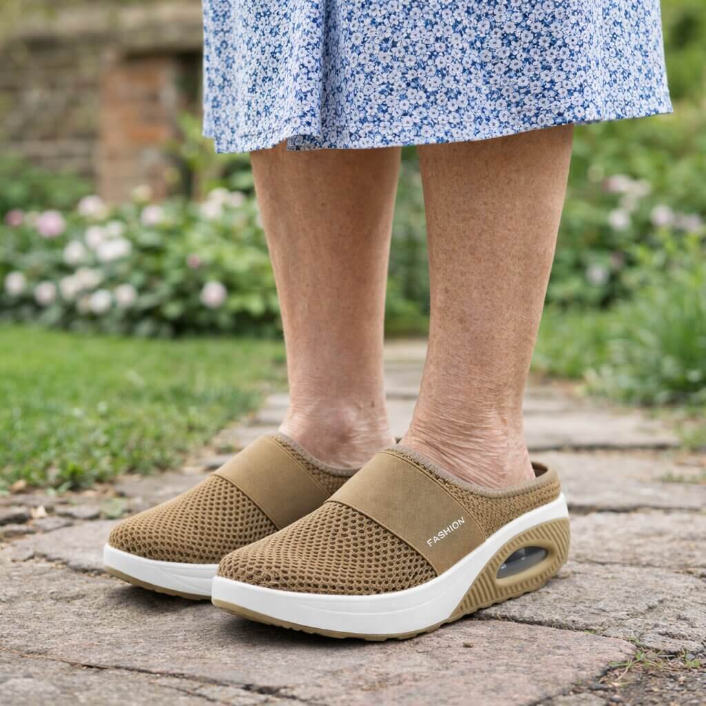 Comfortable slippers with orthopedic support