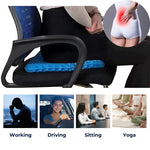 Ergonomic Gel Seat Cushion | Breathable Honeycomb Structure | Comfortable Pressure Relief