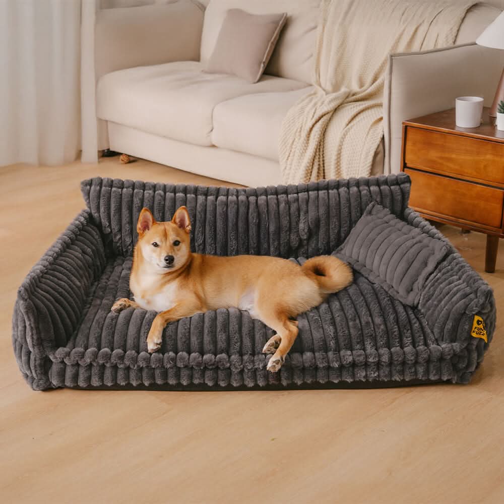 Orthopedic Dog Bed with Neck Support – Removable Cover and Stable Sleeping Area