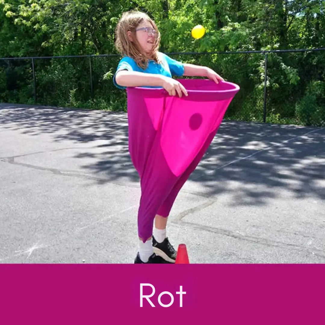 Fun outdoor game set with giant trousers and ball game