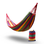Comfortable Hammock for Outdoor Activities | Breathable Cotton Fabric | With Ropes and Carry Bag