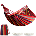 Comfortable Hammock for Outdoor Activities | Breathable Cotton Fabric | With Ropes and Carry Bag