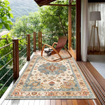 Non-slip Outdoor Rug | Easy-Care PVC Backing | Scandinavian Design