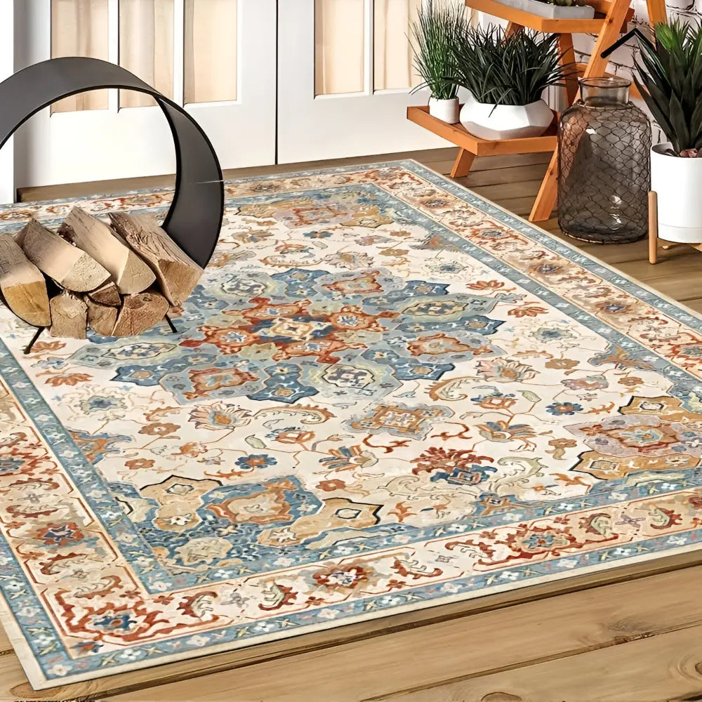 Non-slip Outdoor Rug | Easy-Care PVC Backing | Scandinavian Design