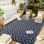 Reversible Outdoor Rug for Patio and Camping – Non-Slip and UV Resistant