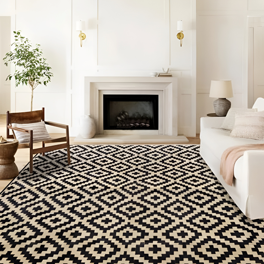 Reversible Outdoor Rug for Patio and Camping – Non-Slip and UV Resistant