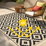 Reversible Outdoor Rug for Patio and Camping – Non-Slip and UV Resistant