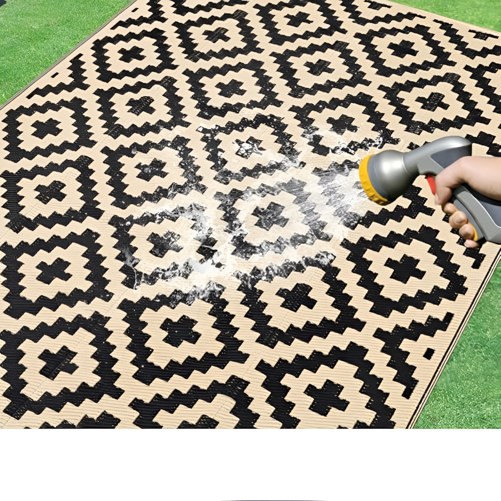 Reversible Outdoor Rug for Patio and Camping – Non-Slip and UV Resistant