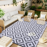 Reversible Outdoor Rug for Patio and Camping – Non-Slip and UV Resistant