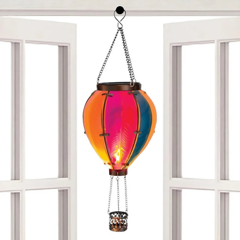 Solarlaterne mit Ballon-Design – Wetterfeste Gartenbeleuchtung