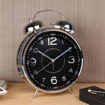 Classic Alarm Clock with Twin Bells and Loud Sound – Retro Metal Design