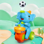 Elephant-shaped balloon toy