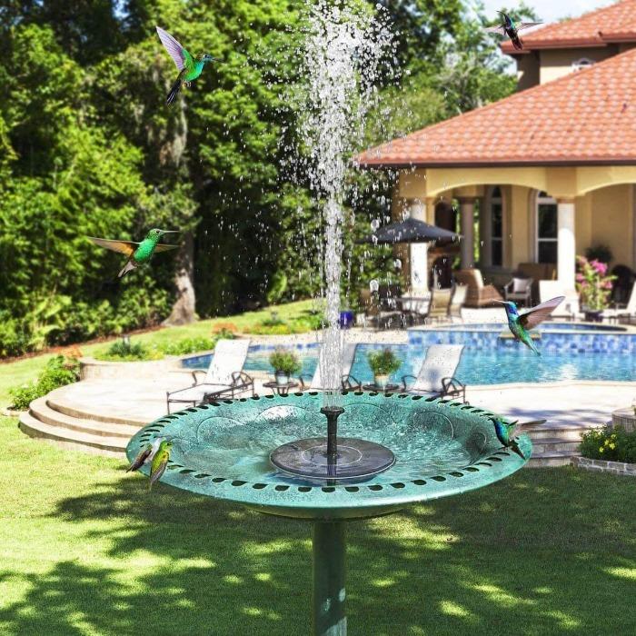 Soothing Solar Water Feature for Your Garden