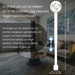 Praktischer Wandsteckerarm – Elegante Stromversorgung mit USB-Funktion