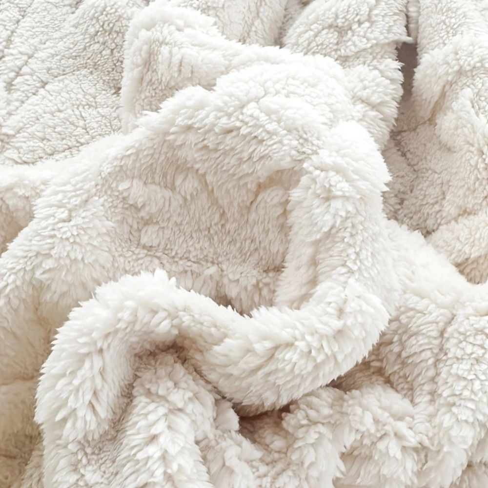 Elegant Microfiber Blanket in French Design