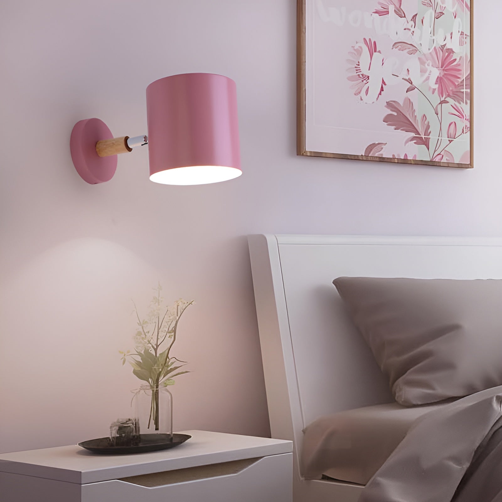 Verstellbare Wandlampe in Pastell – Farbige Akzentbeleuchtung für jeden Raum