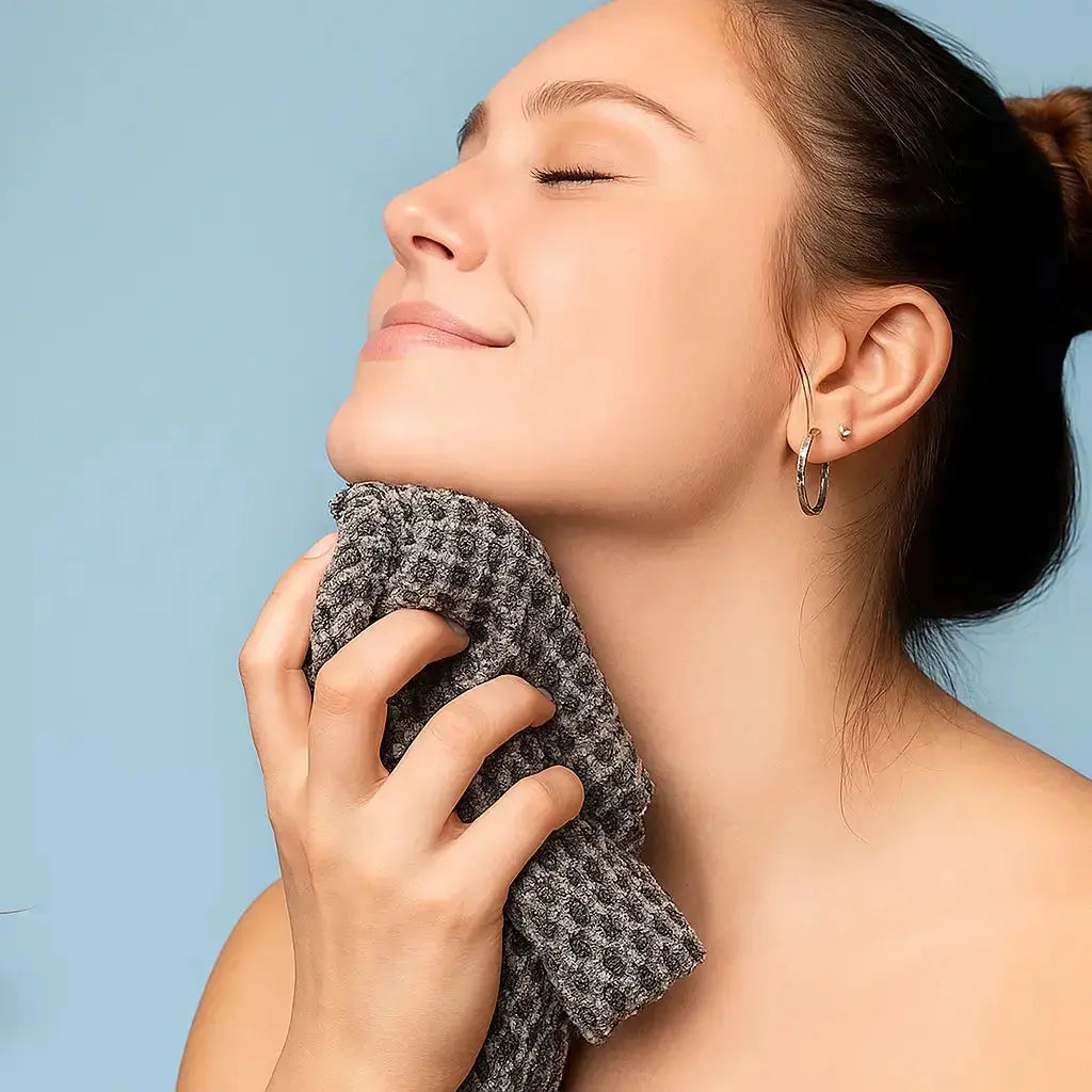 1+1 GRATIS | Sanftes Peeling-Duschhandtuch mit Silberionen