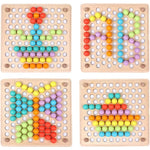 Bunte Steckspiel Perlen – Kreatives Farb- und Formenspiel