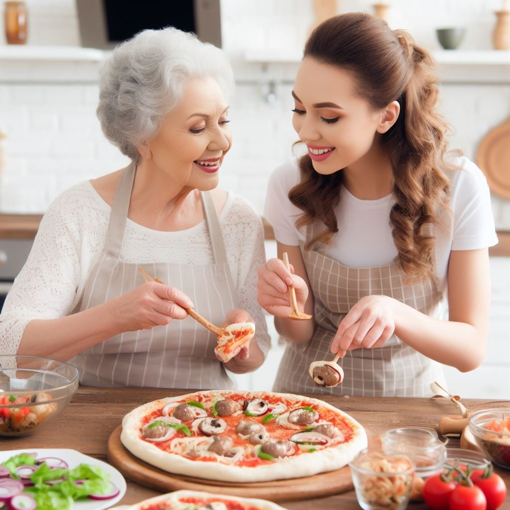 Pizza lifter with sliding mechanism – safe and clean