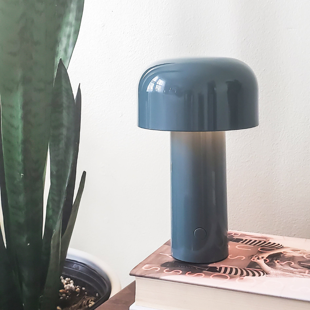 Kabellampe im verspielten Pilzdesign – Wiederaufladbare Tischlampe für gemütliche Ecken