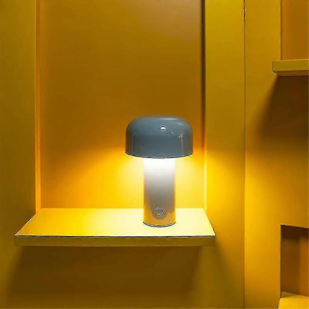Kabellampe im verspielten Pilzdesign – Wiederaufladbare Tischlampe für gemütliche Ecken