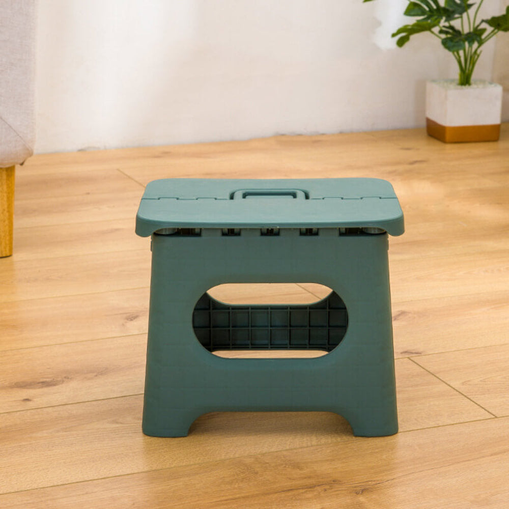 Kompakter Klapp-Hocker mit Griff – Ideal für Zuhause und Unterwegs