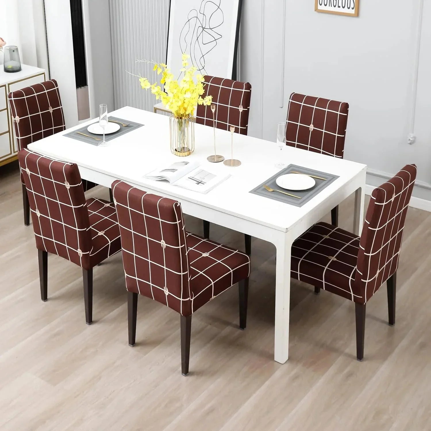 Hochwertige, elastische Stuhlhussen für Esszimmer – Schutz und Stil für Ihre Möbel