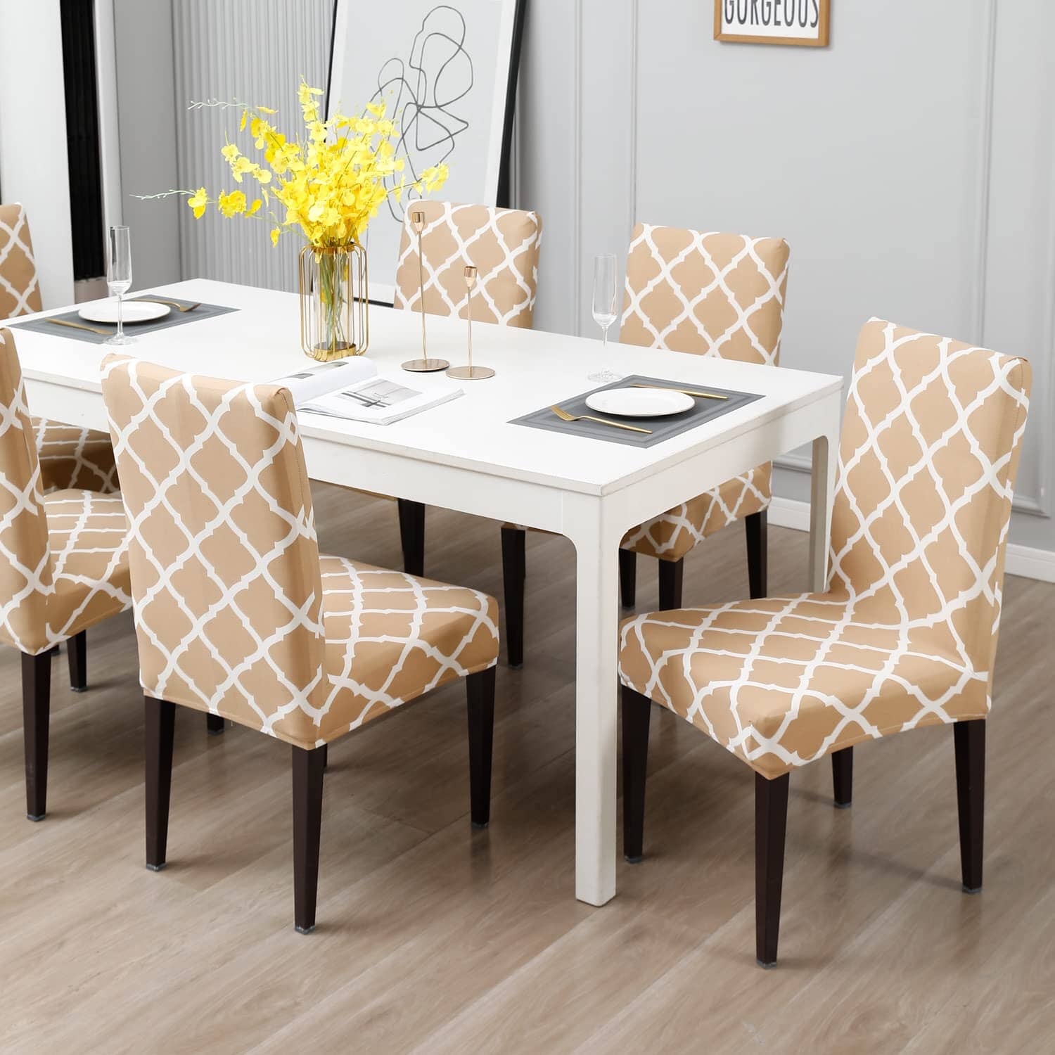 Hochwertige, elastische Stuhlhussen für Esszimmer – Schutz und Stil für Ihre Möbel