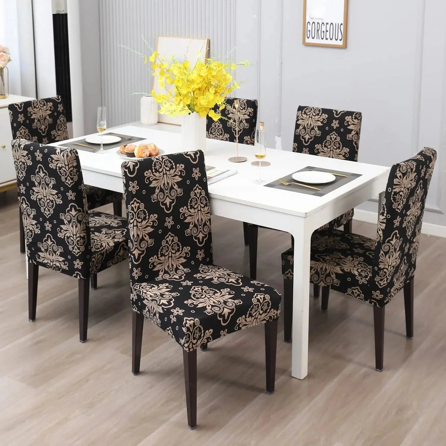 Hochwertige, elastische Stuhlhussen für Esszimmer – Schutz und Stil für Ihre Möbel