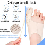 Gentle toe correction bandage for pain-free feet