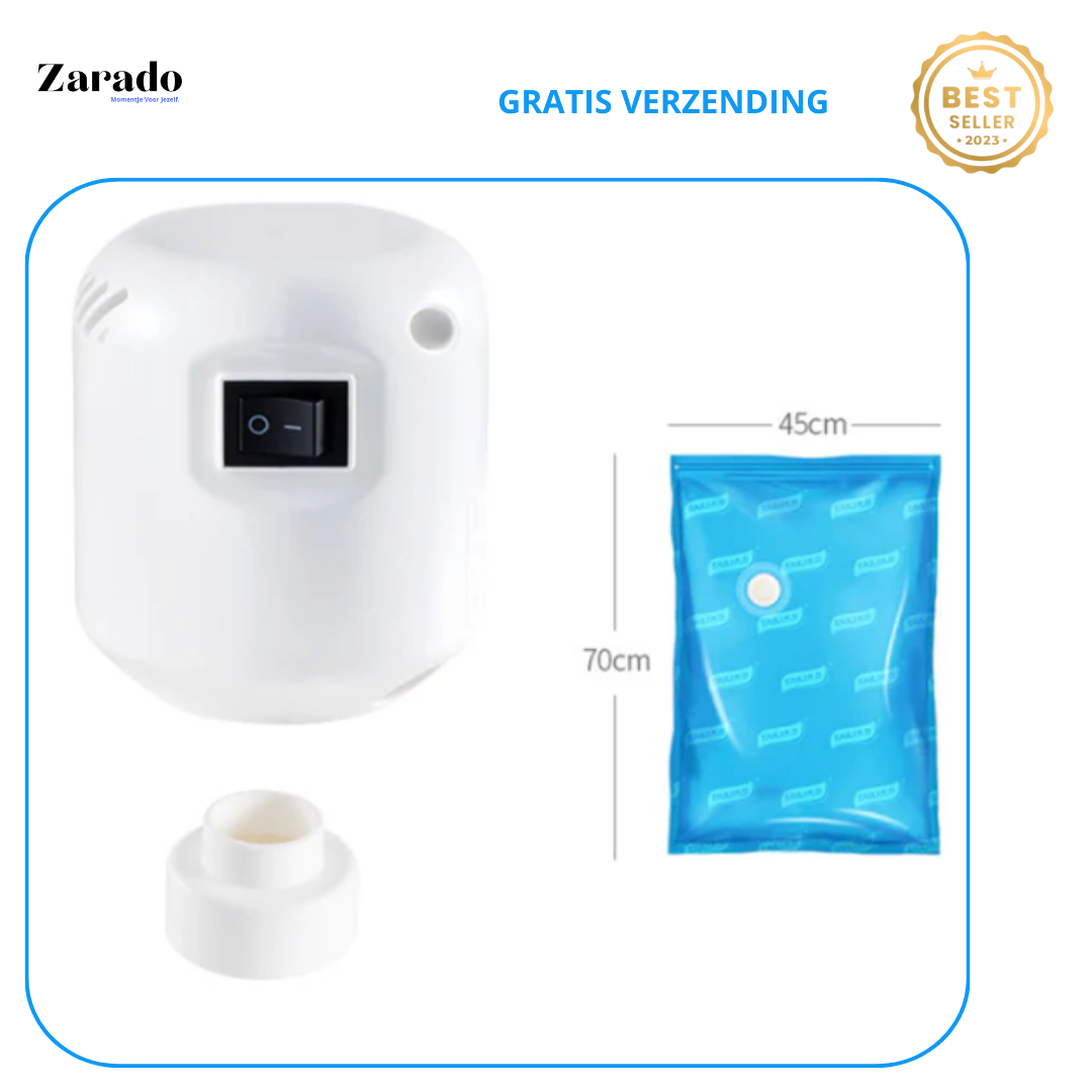 Raumoptimierer Vakuumpumpe | Reduziert Volumen um bis zu 80%