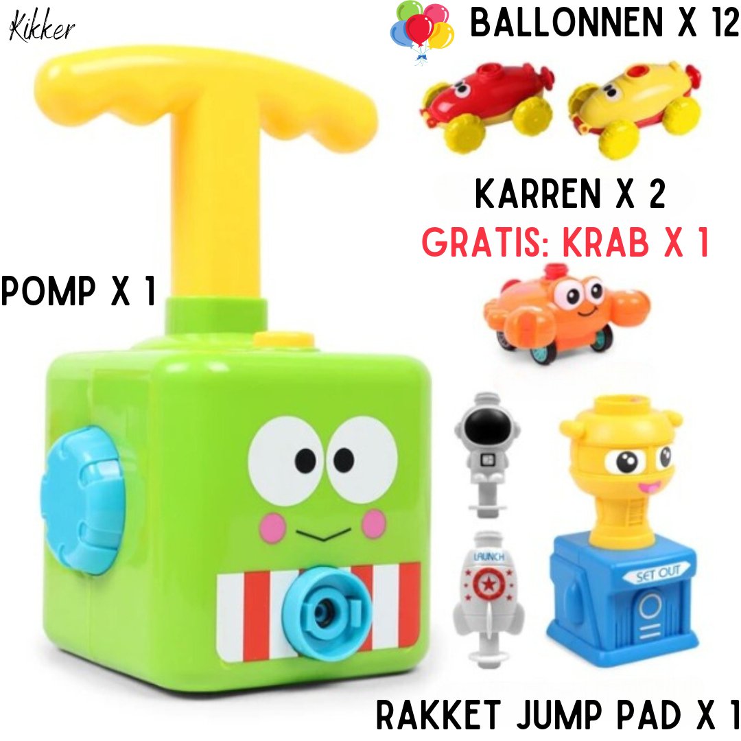 Luftbetriebener Ballonauto-Pumpensatz für endlosen Spaß