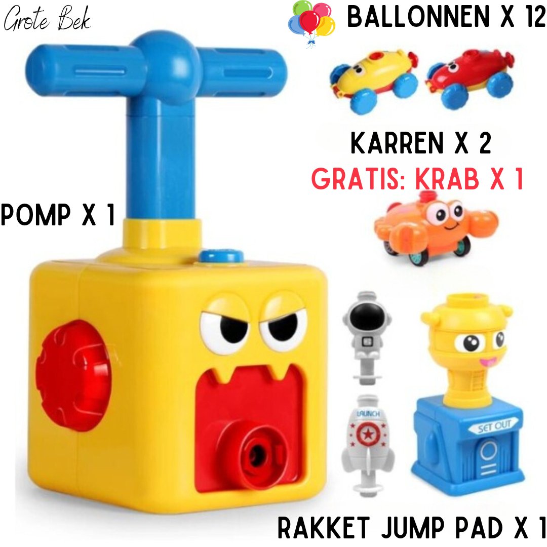 Luftbetriebener Ballonauto-Pumpensatz für endlosen Spaß