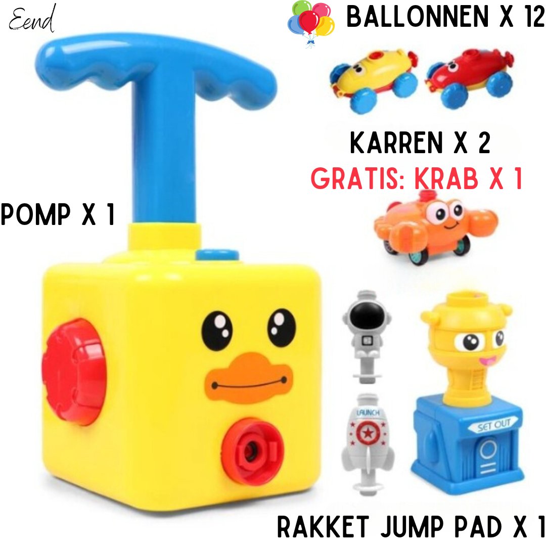 Luftbetriebener Ballonauto-Pumpensatz für endlosen Spaß