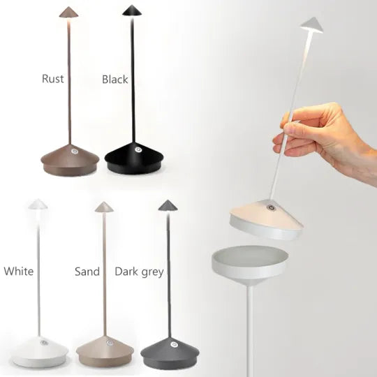 PureGlow | Elegante dimmbare LED Tischlampe - Wasserdicht und kabellos