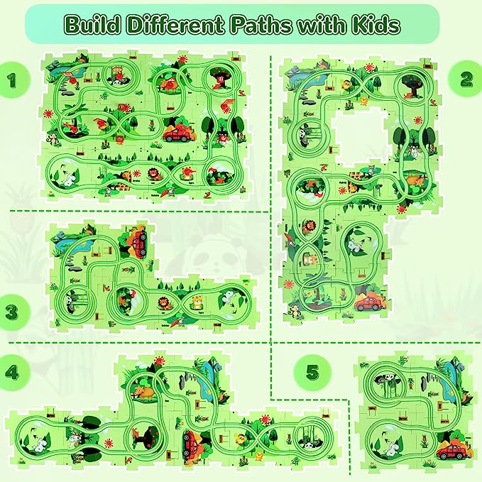 PuzzleRacer - Kreatives Auto-Spielset für Kinder