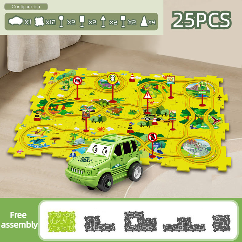 PuzzleRacer - Kreatives Auto-Spielset für Kinder