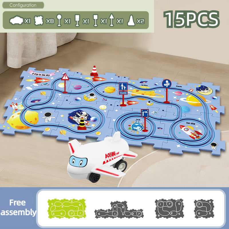 PuzzleRacer - Kreatives Auto-Spielset für Kinder