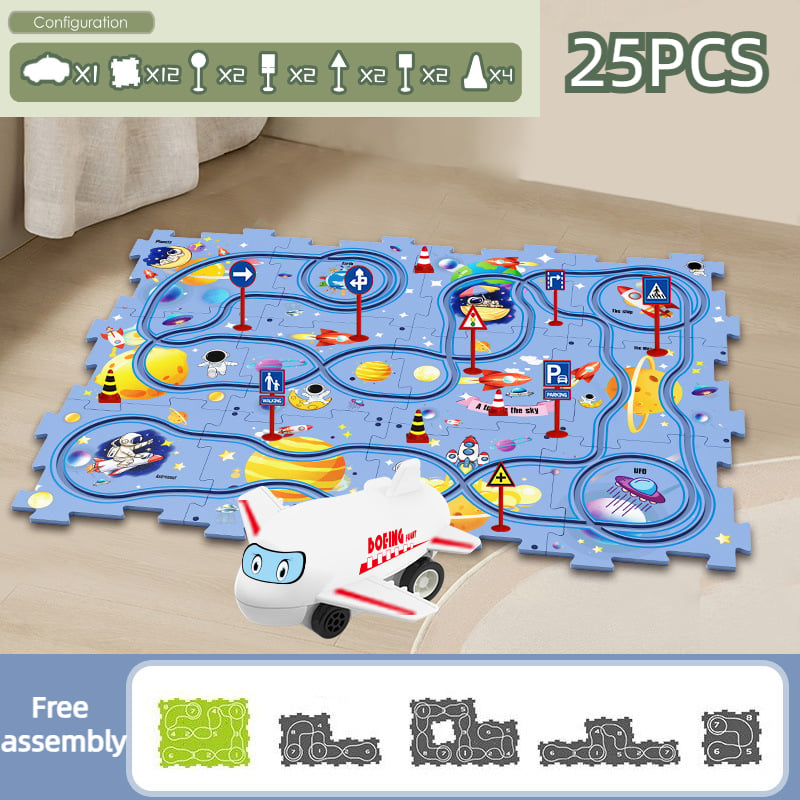 PuzzleRacer - Kreatives Auto-Spielset für Kinder
