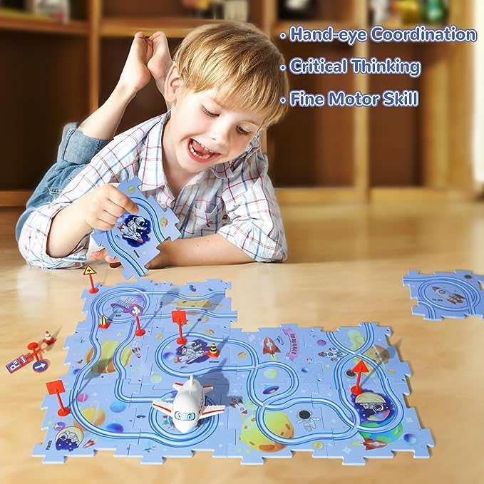 PuzzleRacer - Kreatives Auto-Spielset für Kinder
