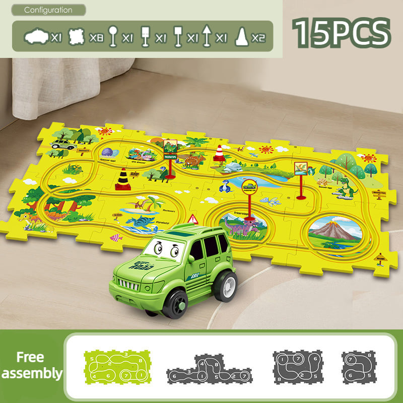 PuzzleRacer - Kreatives Auto-Spielset für Kinder