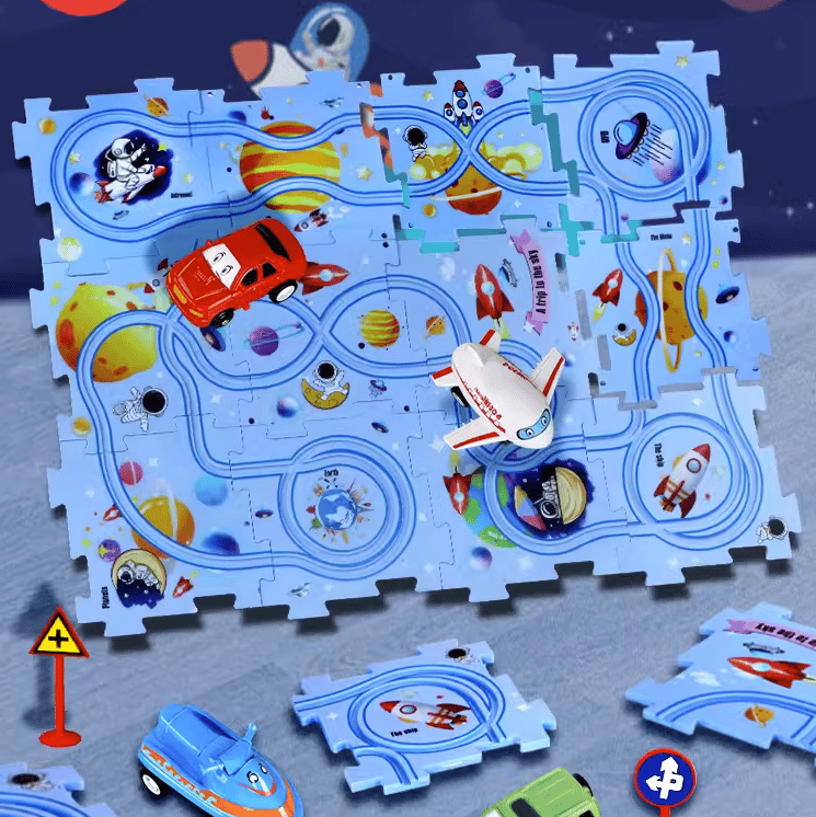 PuzzleRacer - Kreatives Auto-Spielset für Kinder